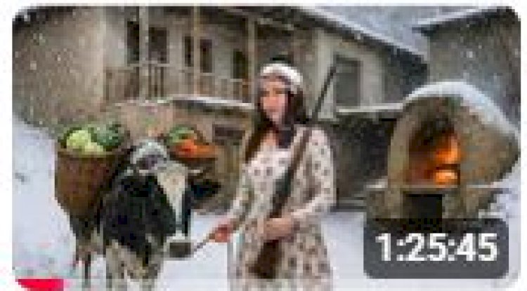 İran'ın Karlı Günlerinde Medeniyetten Uzak Dağlarında Köy Hayatı 