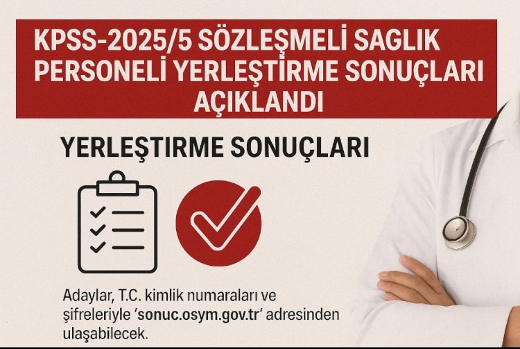 KPSS-2025/5 Sözleşmeli Sağlık Personeli Yerleştirme Sonuçları Açıklandı: Kadrolar, Puanlar ve Süreçte Öne Çıkanlar